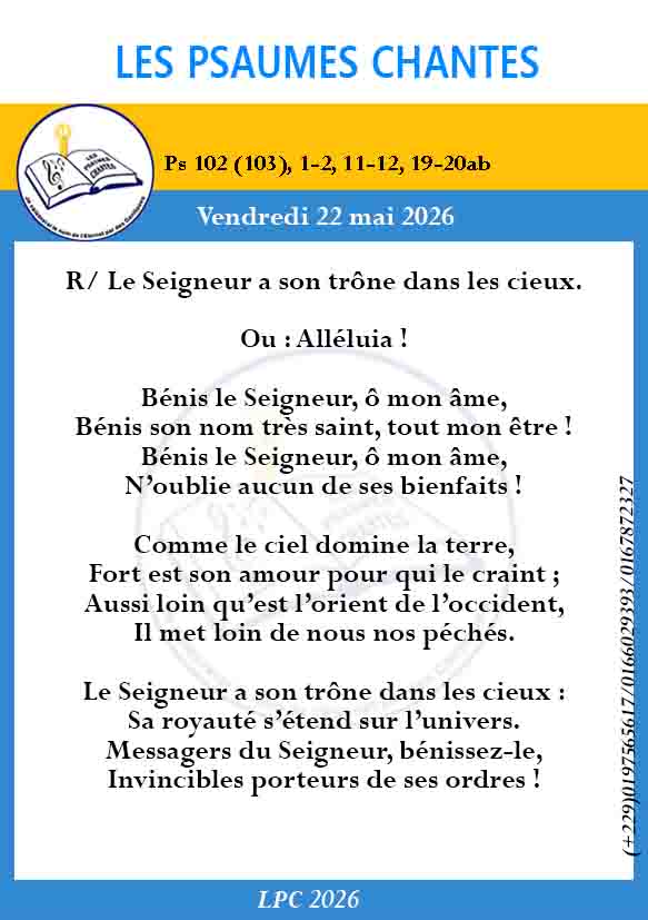 Visuel du psaume 102(103)