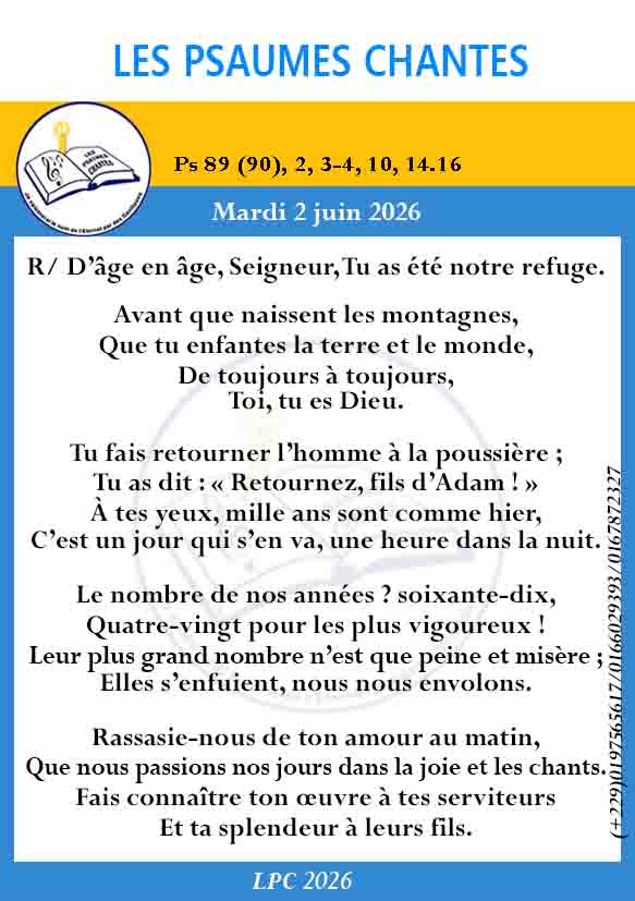 Visuel du psaume 89(90)
