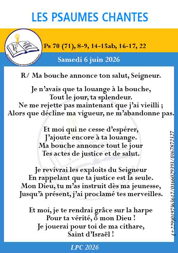 Visuel du psaume 70(71)
