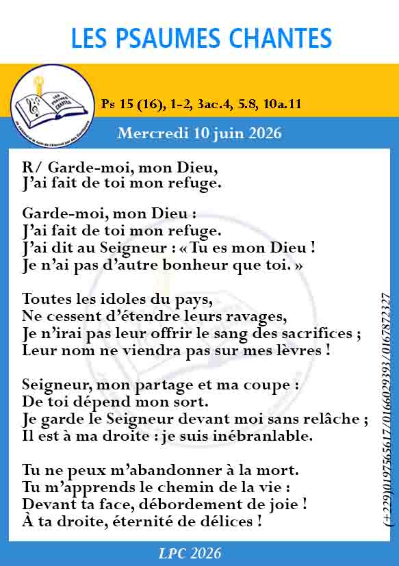 Visuel du psaume 15(16)