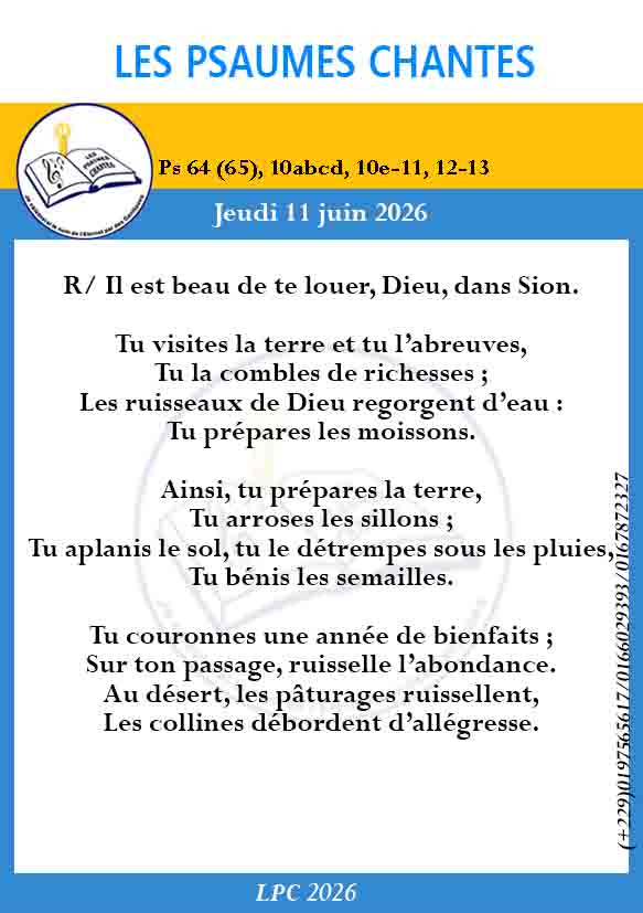 Visuel du psaume 64(65)