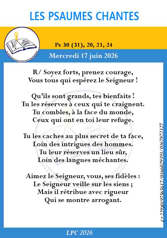Visuel du psaume 30(31)