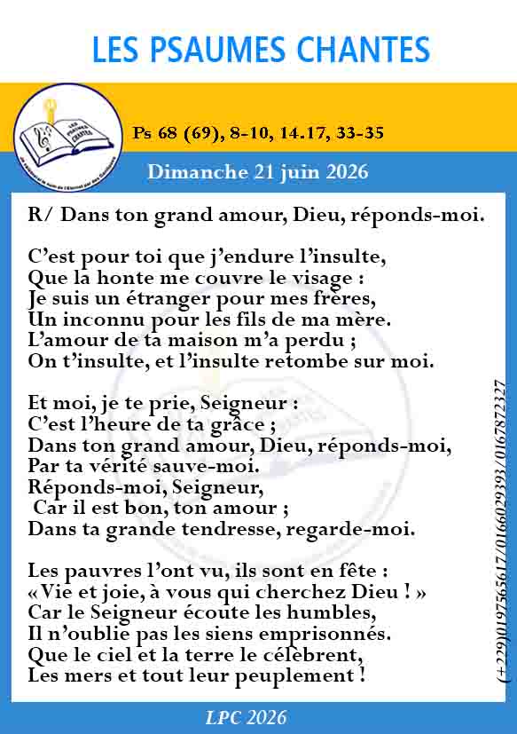 Visuel du psaume 68(69)