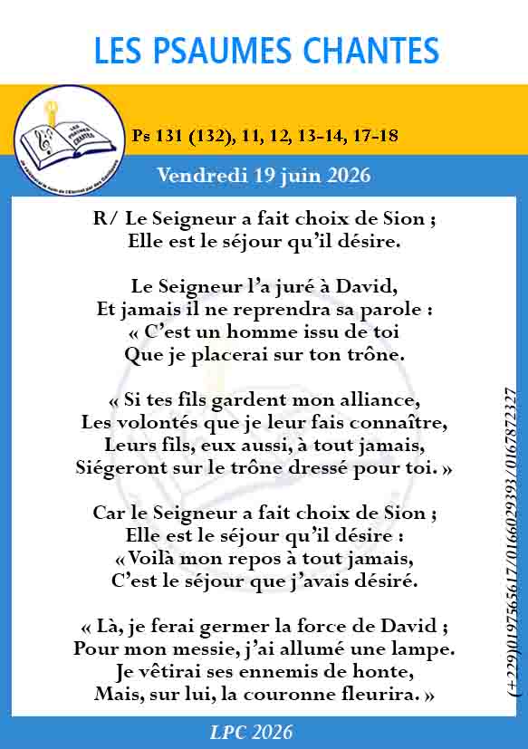 Visuel du psaume 131(132)