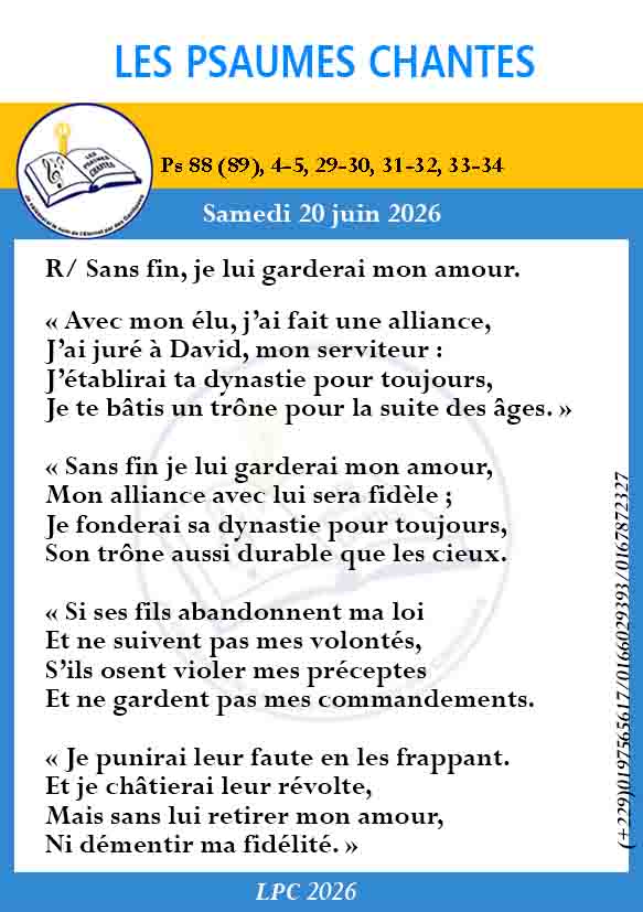 Visuel du psaume 88(89)