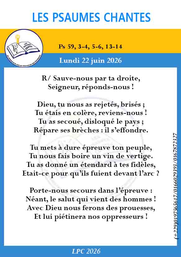 Visuel du psaume 59