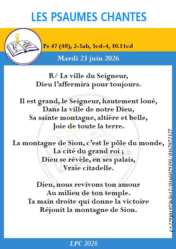 Visuel du psaume 47(48)