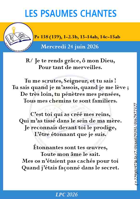 Visuel du psaume 138(139)