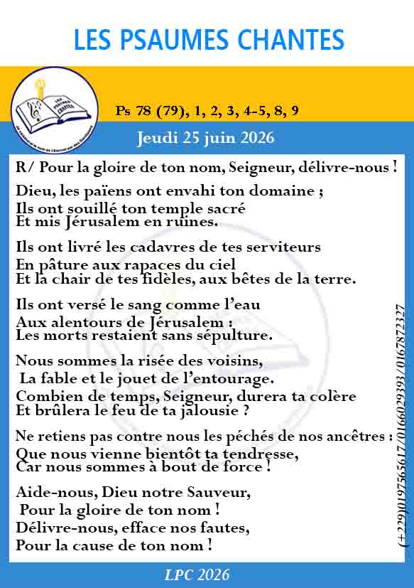 Visuel du psaume 78(79)