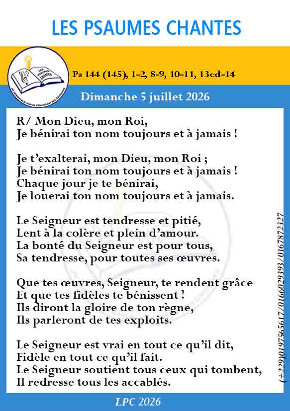 Visuel du psaume 144(145)