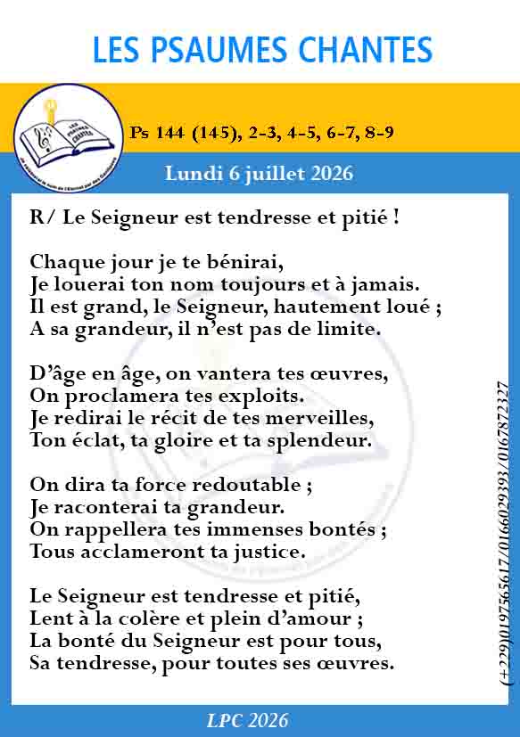 Visuel du psaume 144(145)