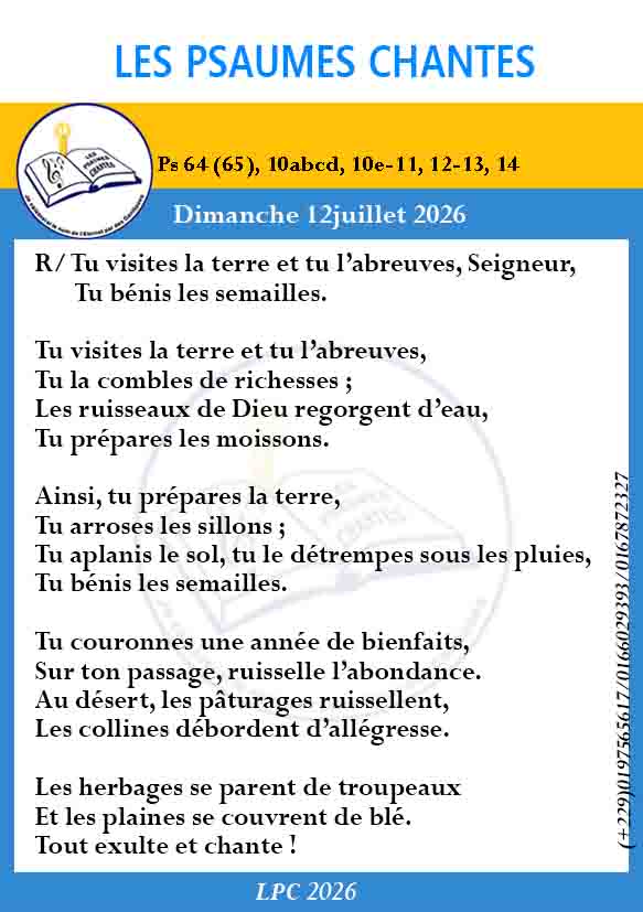 Visuel du psaume 64(65)