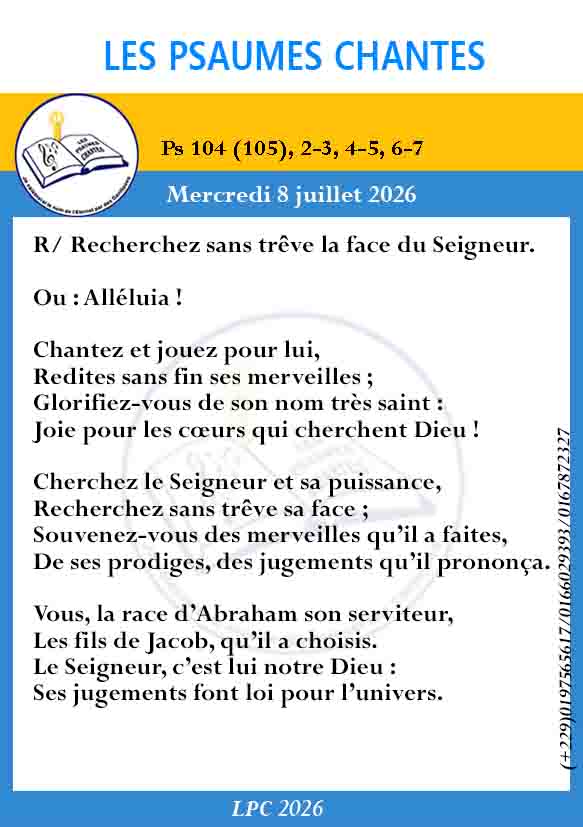 Visuel du psaume 104(105)