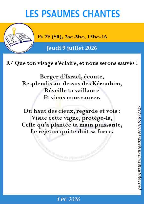 Visuel du psaume 79(80)