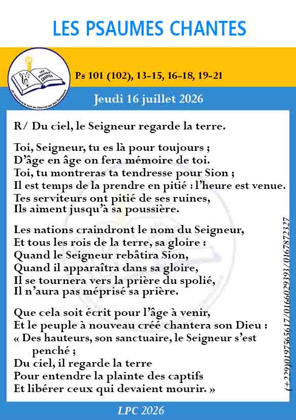 Visuel du psaume 101(102)