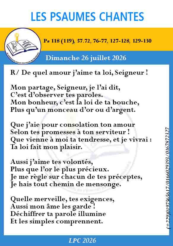 Visuel du psaume 118(119)
