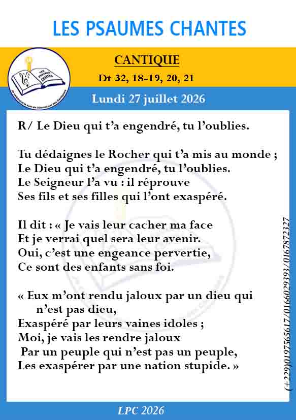 Visuel du psaume Deut 32