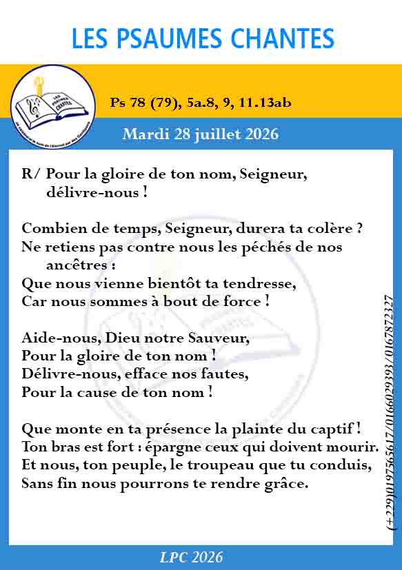 Visuel du psaume 78(79)