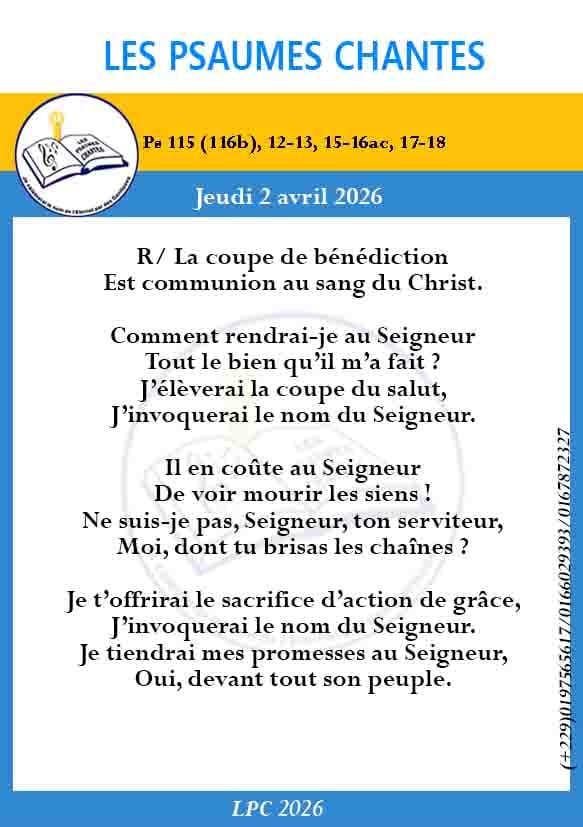 Visuel du psaume 115 (116b)