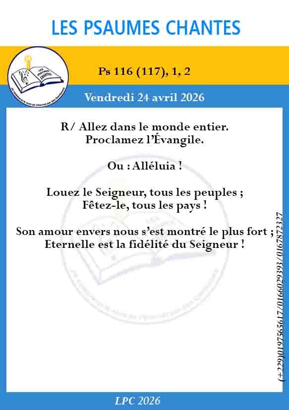 Visuel du psaume 116 (117)